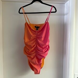 Beach Riot x Anthropologie Strapless Bandeau One-Piece Swimsuit